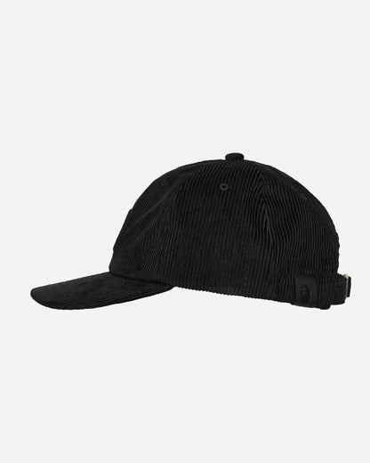 A Bathing Ape Ape Head Corduroy Cap M Black Hats Caps 1K80180004 BLACK