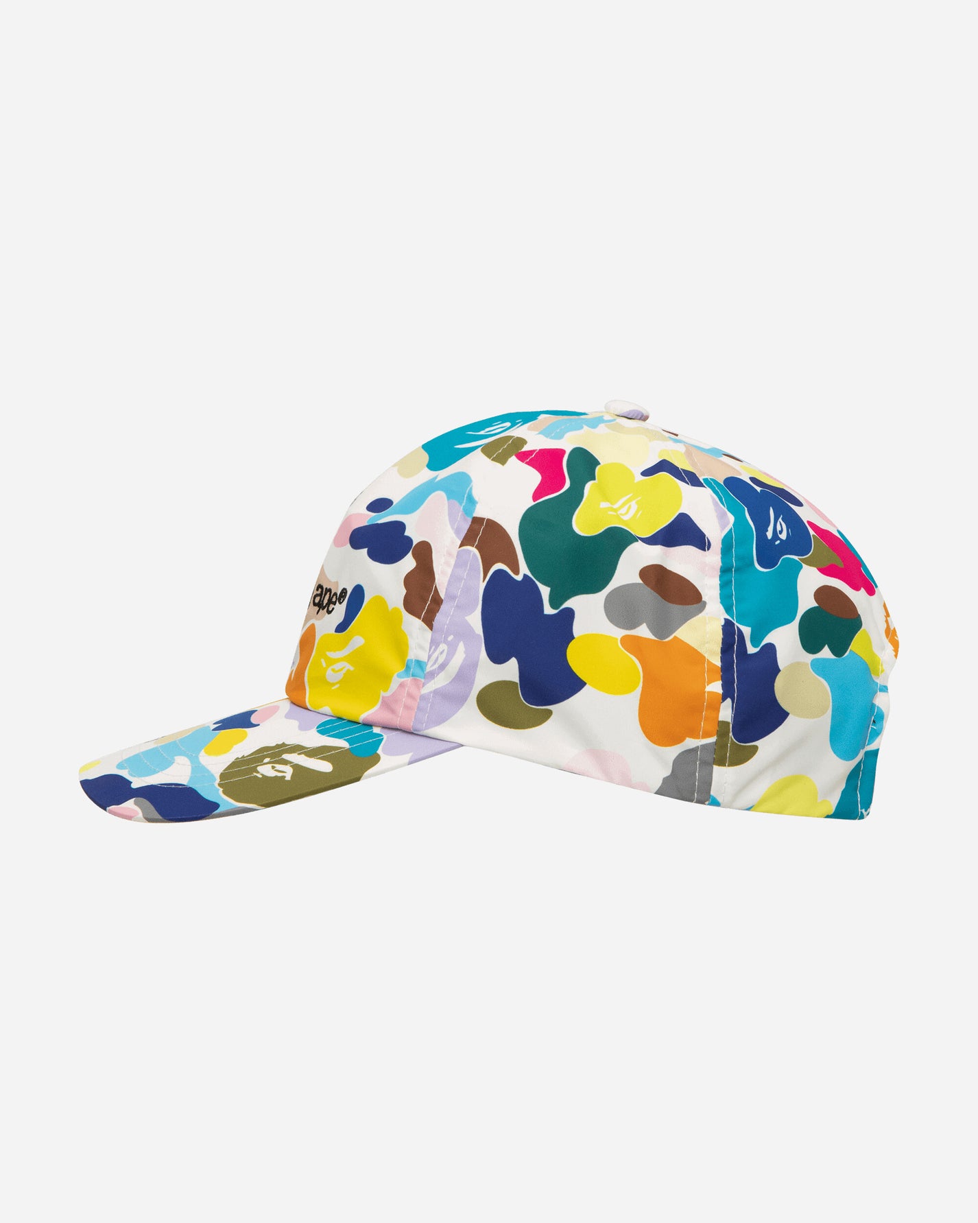 A Bathing Ape Multi Camo Embroidery Panel WHITE Hats Caps 1G80180018 WHITE