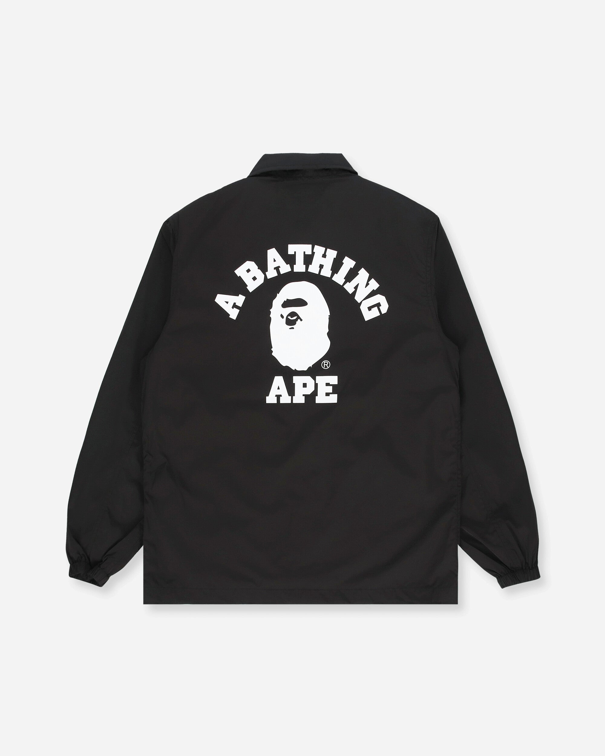 A Bathing Ape College BLACK Outerwear Coach Jackets 1G30140015 BLACK