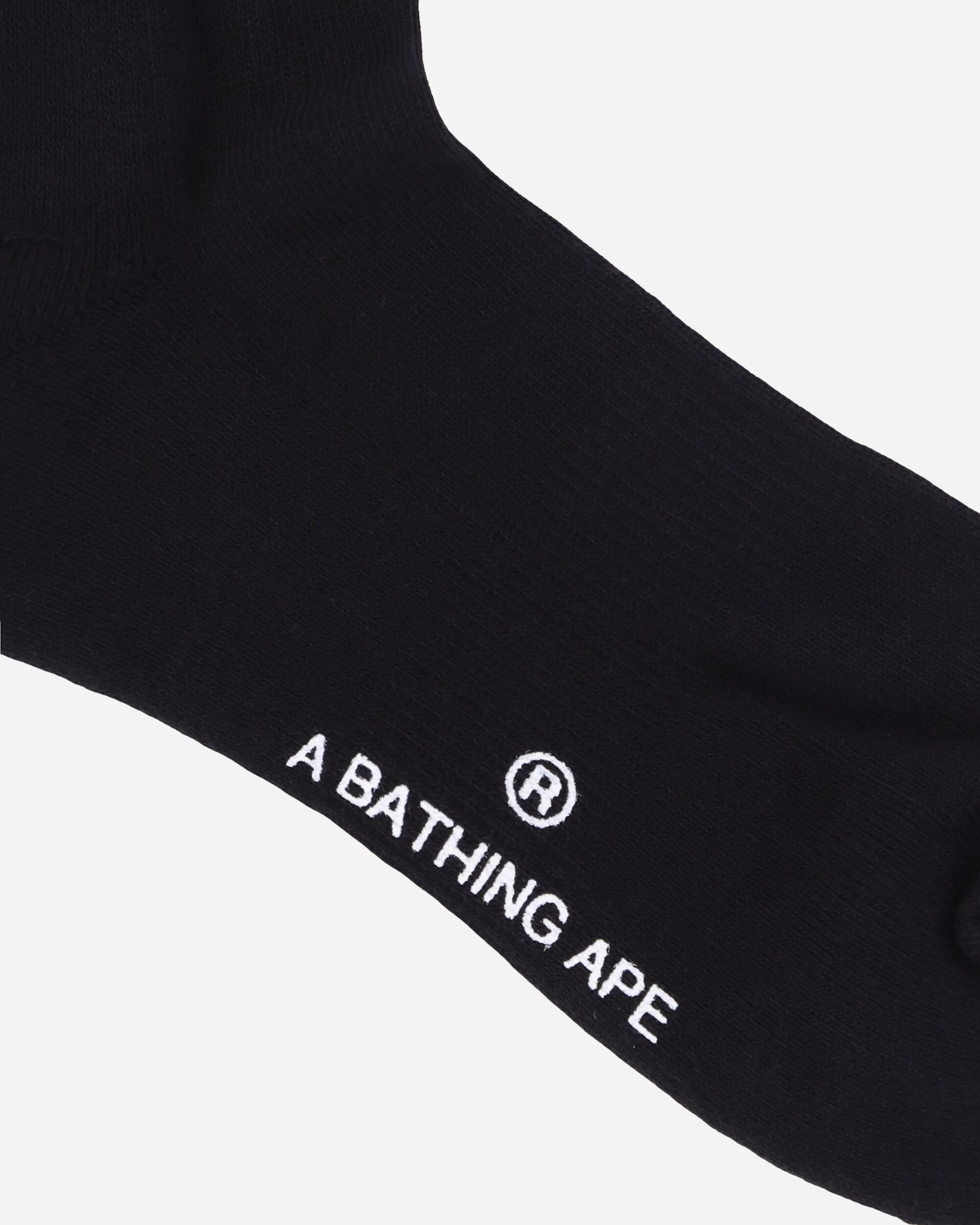 A Bathing Ape Ape Head Socks M Black Underwear Socks 1K80184001 BLACK