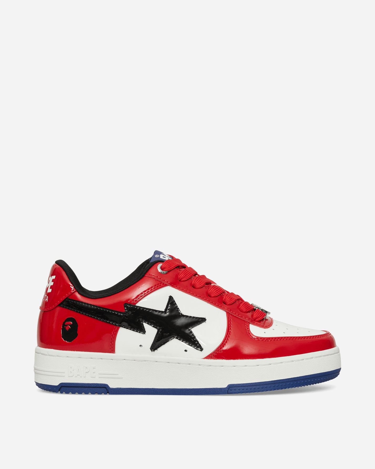 A Bathing Ape Bape Sta #1 M2 Red Sneakers Low 1K80191301 RED