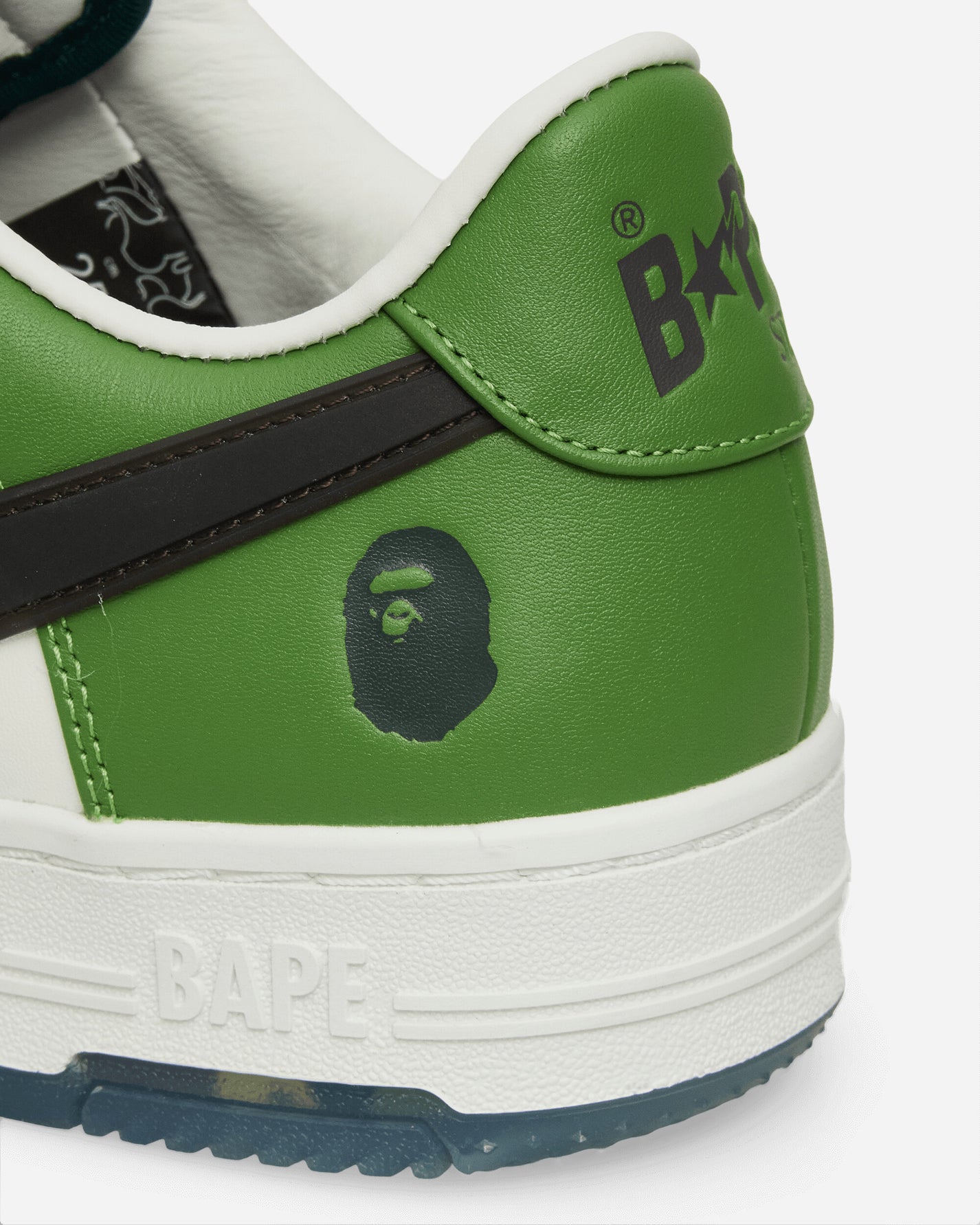 A Bathing Ape Bapesta Os M2 Green Sneakers Low 1K80191309 GREEN