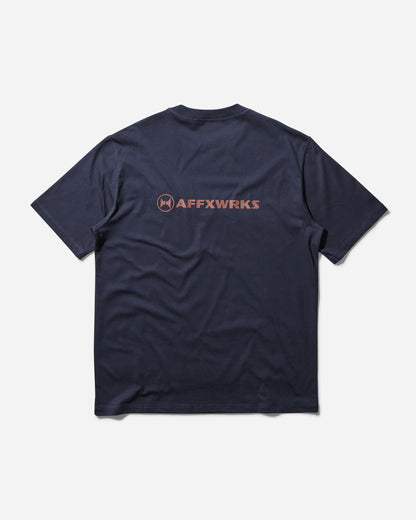 AFFXWRKS Affxwrks T-Shirt Washed Navy T-Shirts Shortsleeve 1609 WASNA