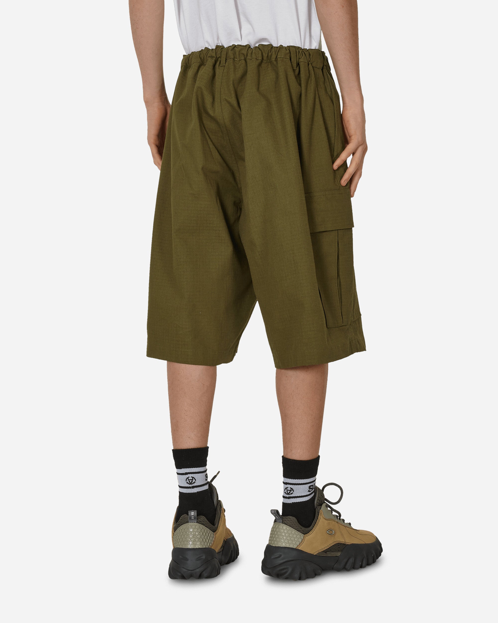 Acne Studios Woven Shorts Olive Green Shorts Short BE0146- AB7