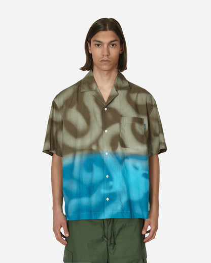 Awake NY Awake Ny X Mundo Dip Dyed Camp Shirt Brown/Blue Shirts Shortsleeve Shirt AWK-SP23-TP001  BRO