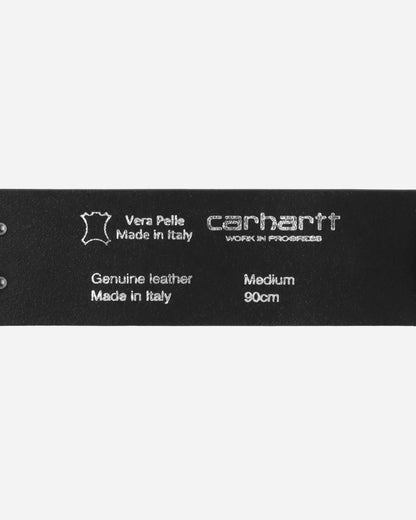 Carhartt WIP Script Studs Belt Black/Silver Belts Belt I034422 0M4XX