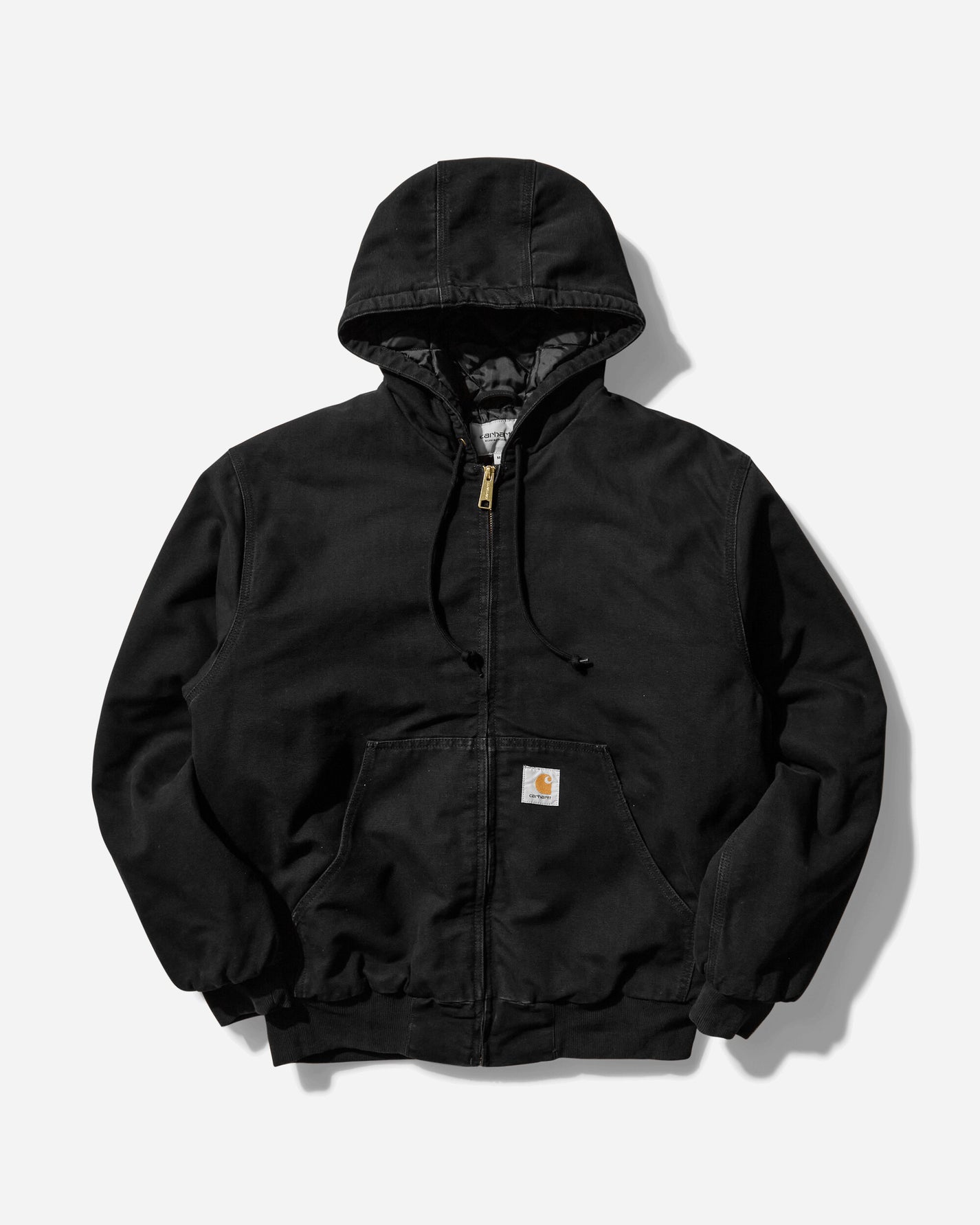 Carhartt WIP Og Active Jacket Black Aged Canvas Coats and Jackets Jackets I027360 893K