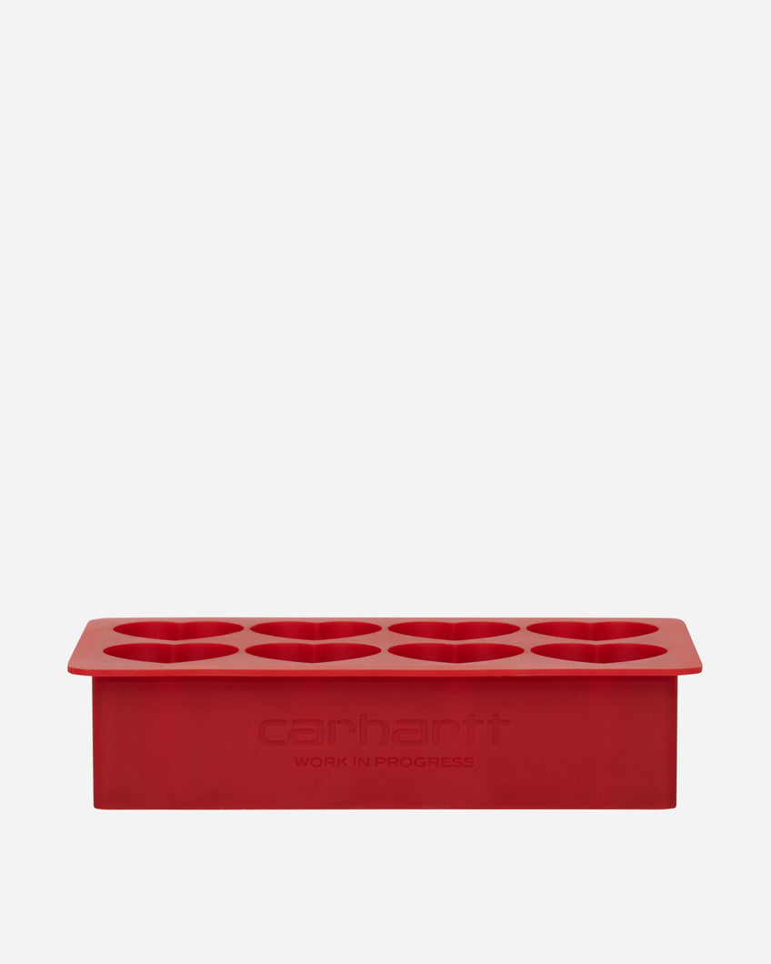 Carhartt WIP Heart Ice Cube Tray Scarlet Tableware Dishes and Trays I034883 H8XX