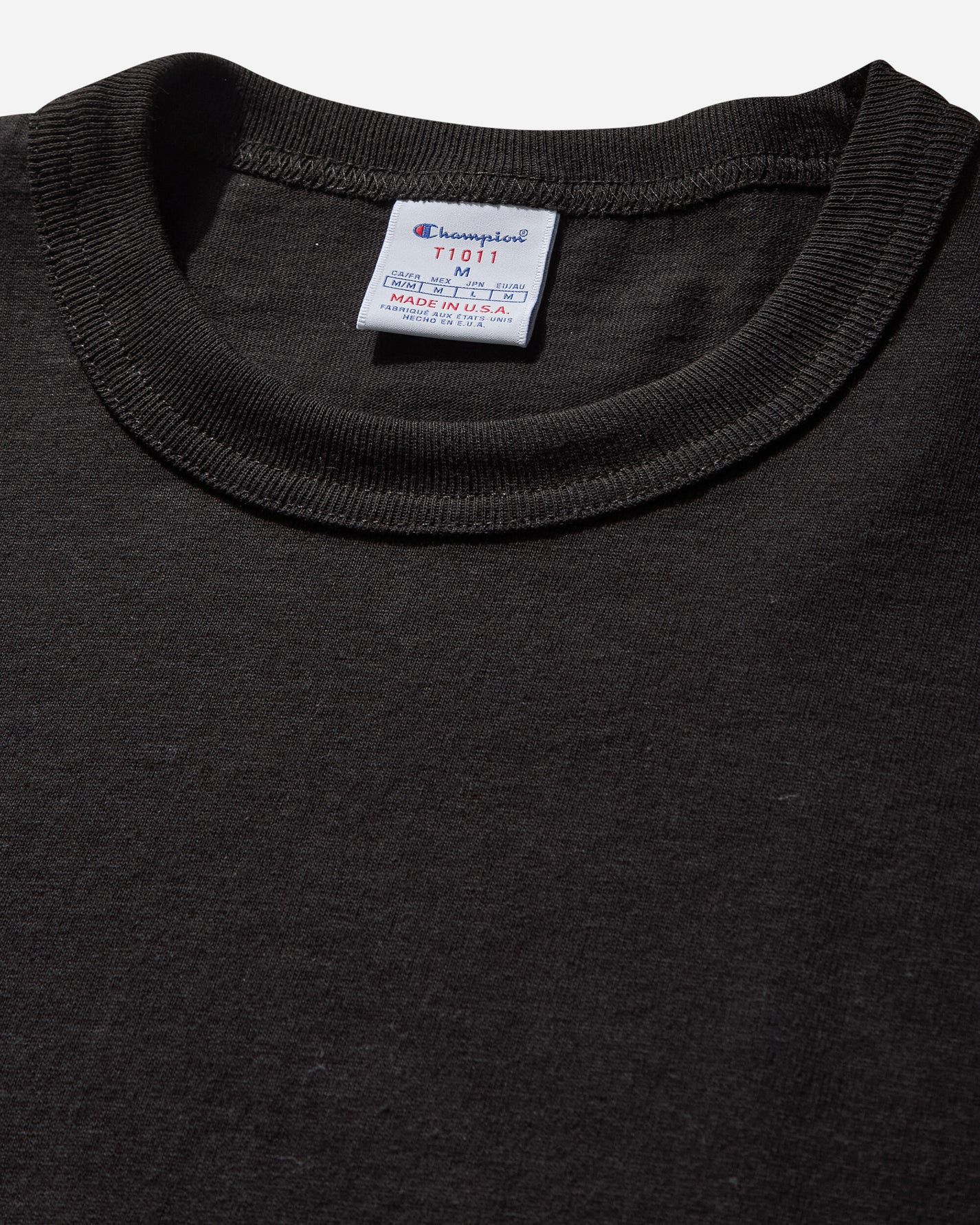 Champion Crewneck T-Shirt Black T-Shirts Shortsleeve C5B301 X090