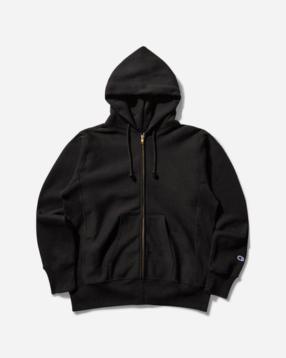 Champion Full Zip Hoodie Sweatshirt Black Sweatshirts Zip-Ups C5A102 X090