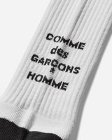 Comme Des Garçons Homme Logo Socks White Underwear Socks HO-K502-051 002