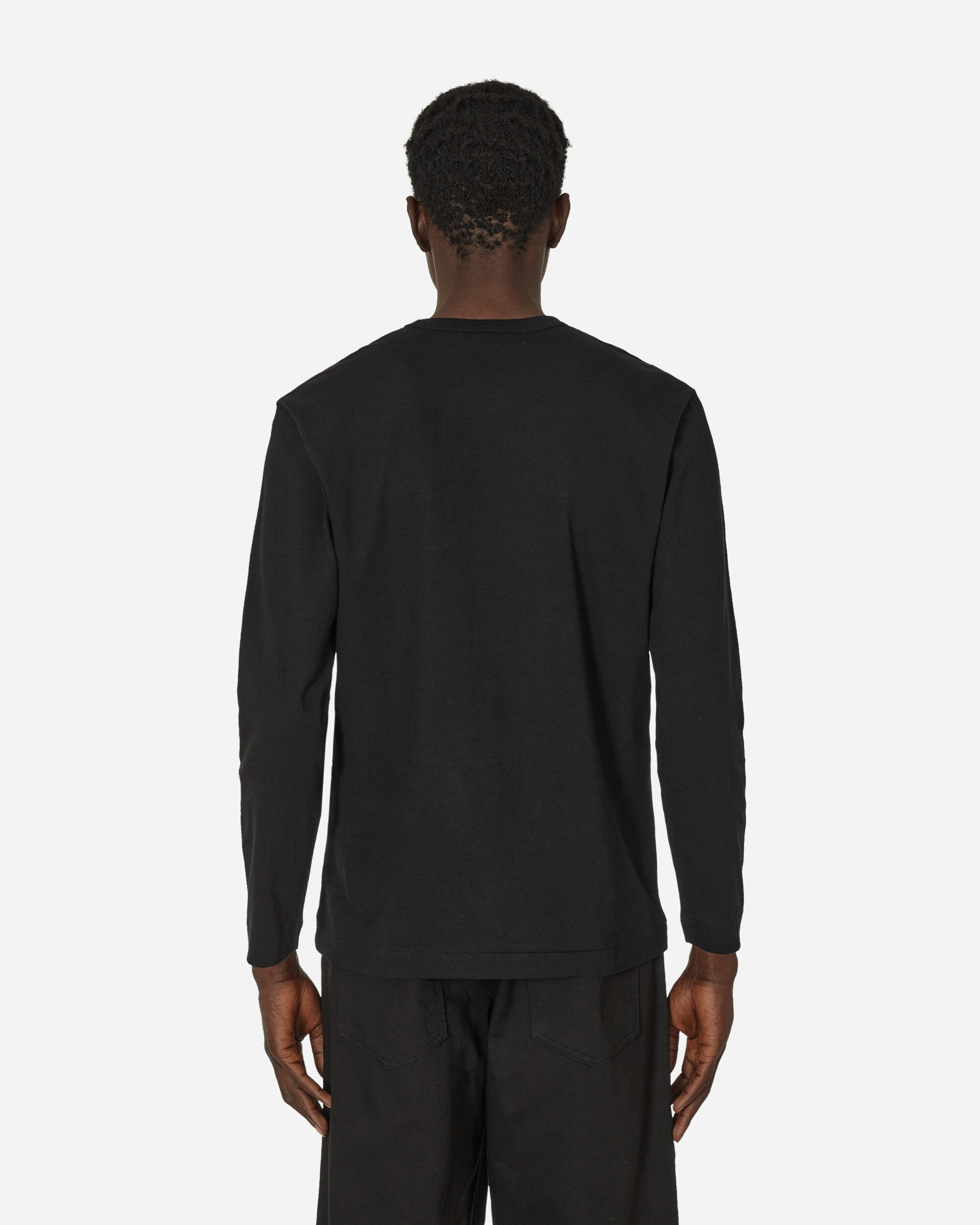 Comme Des Garçons Play T-Shirt Long Sleeve Knit BLACK T-Shirts Longsleeve P1T120 1