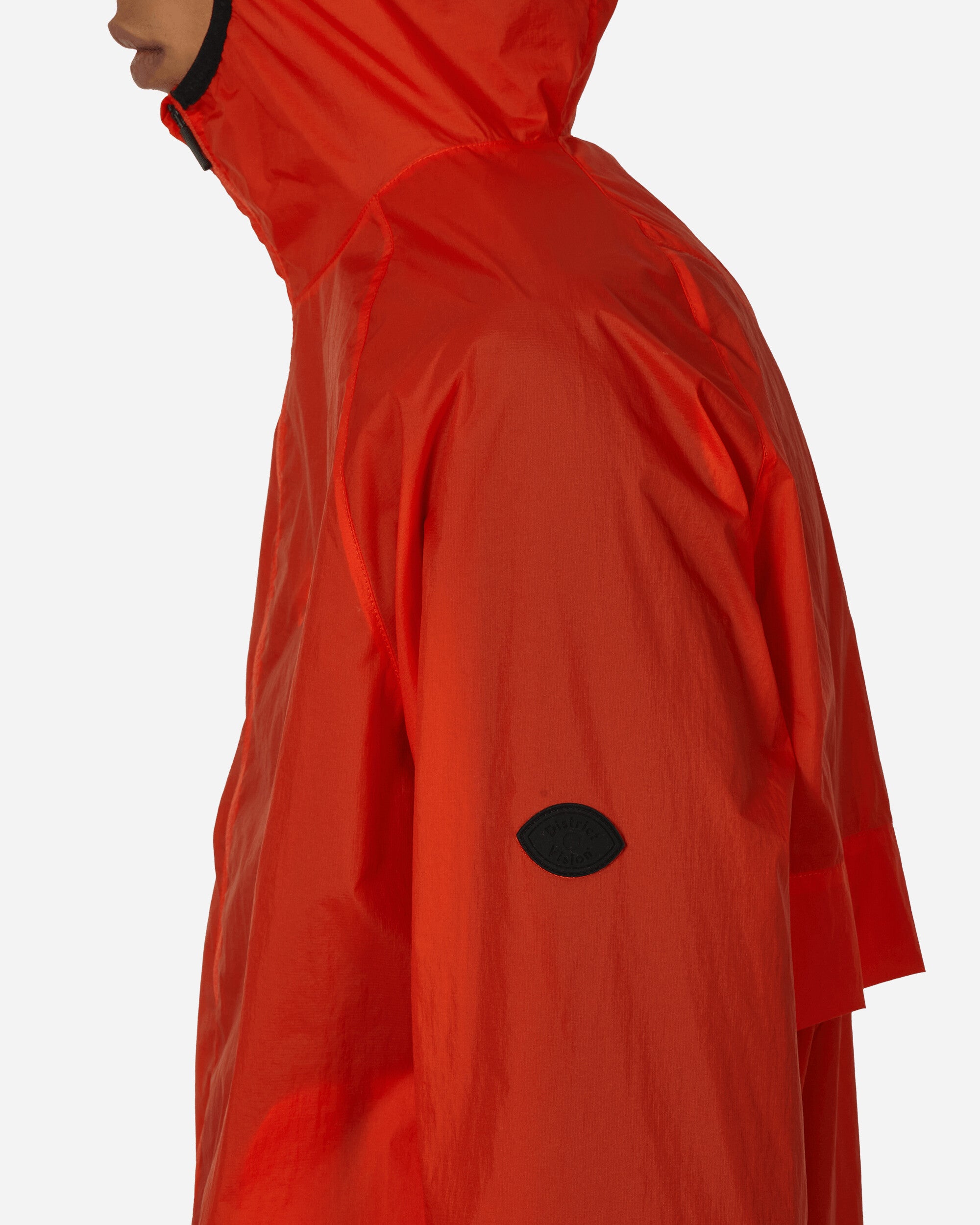 District Vision Ultralight Packable Dwr Wind Jacket Tangerine Coats and Jackets Windbreakers DV0055 A1
