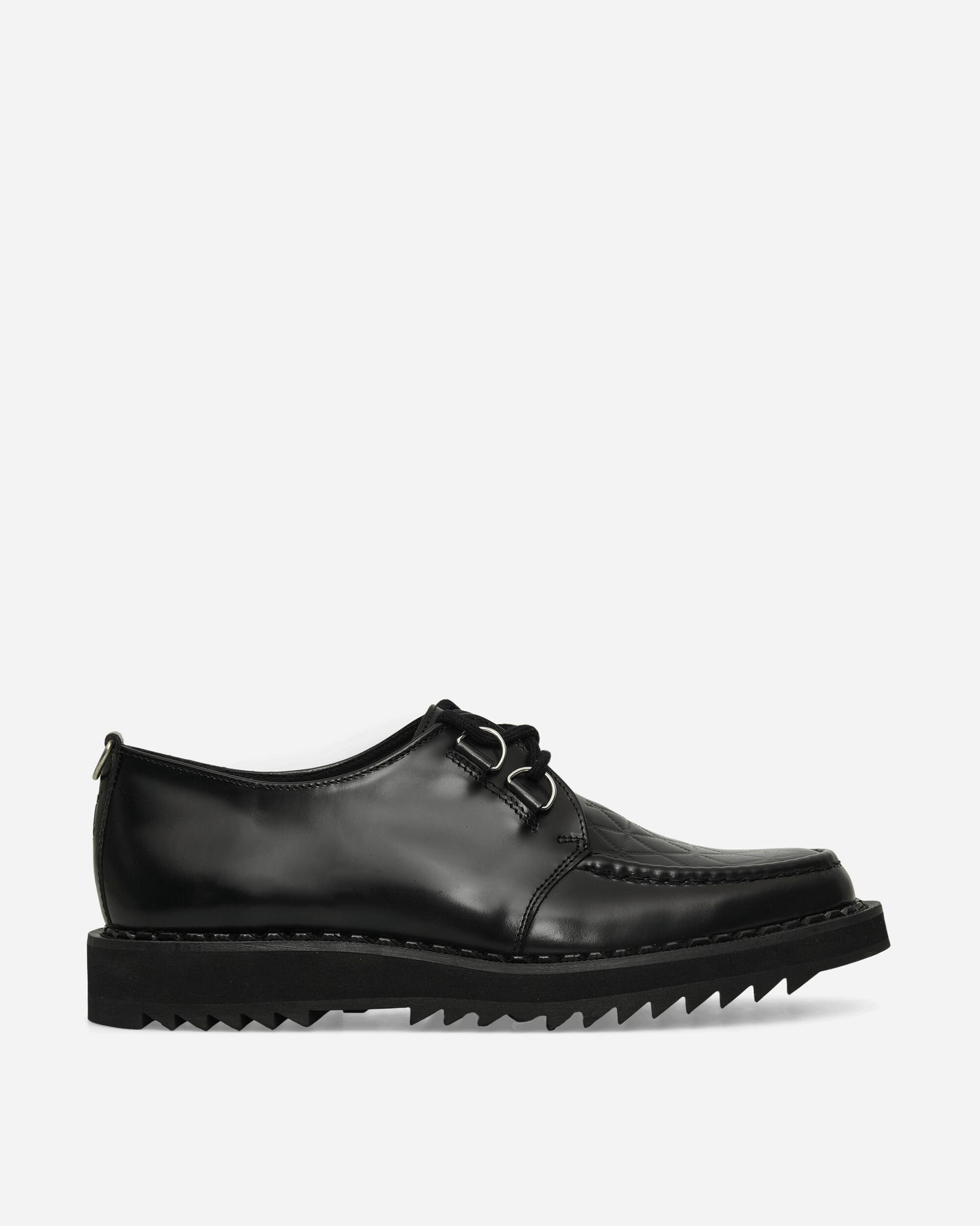 George Cox Ripple Derby Black Classic Shoes Laced Up 02-005-R-040 BLACK