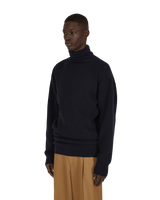 Hed Mayner Turtleneck Pullover Navy Knitwears Sweaters AW21K05NVY 001