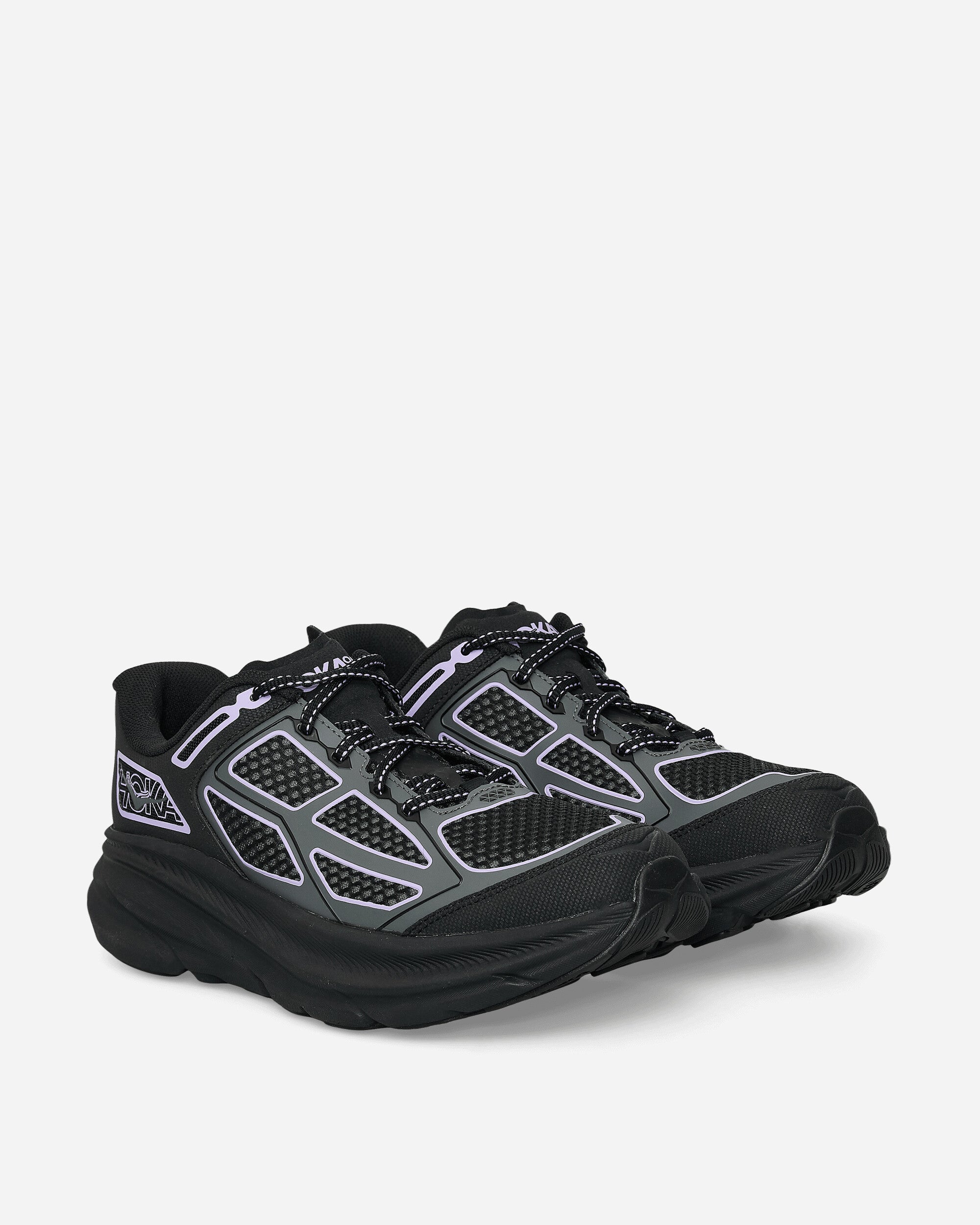 Hoka One One U Clifton One9 Black/Aster Flower Sneakers Low 1155370-BWR