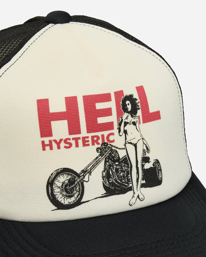 Hysteric Glamour Hell Hysteric Mesh Cap Black Hats Caps 02251QH03 96