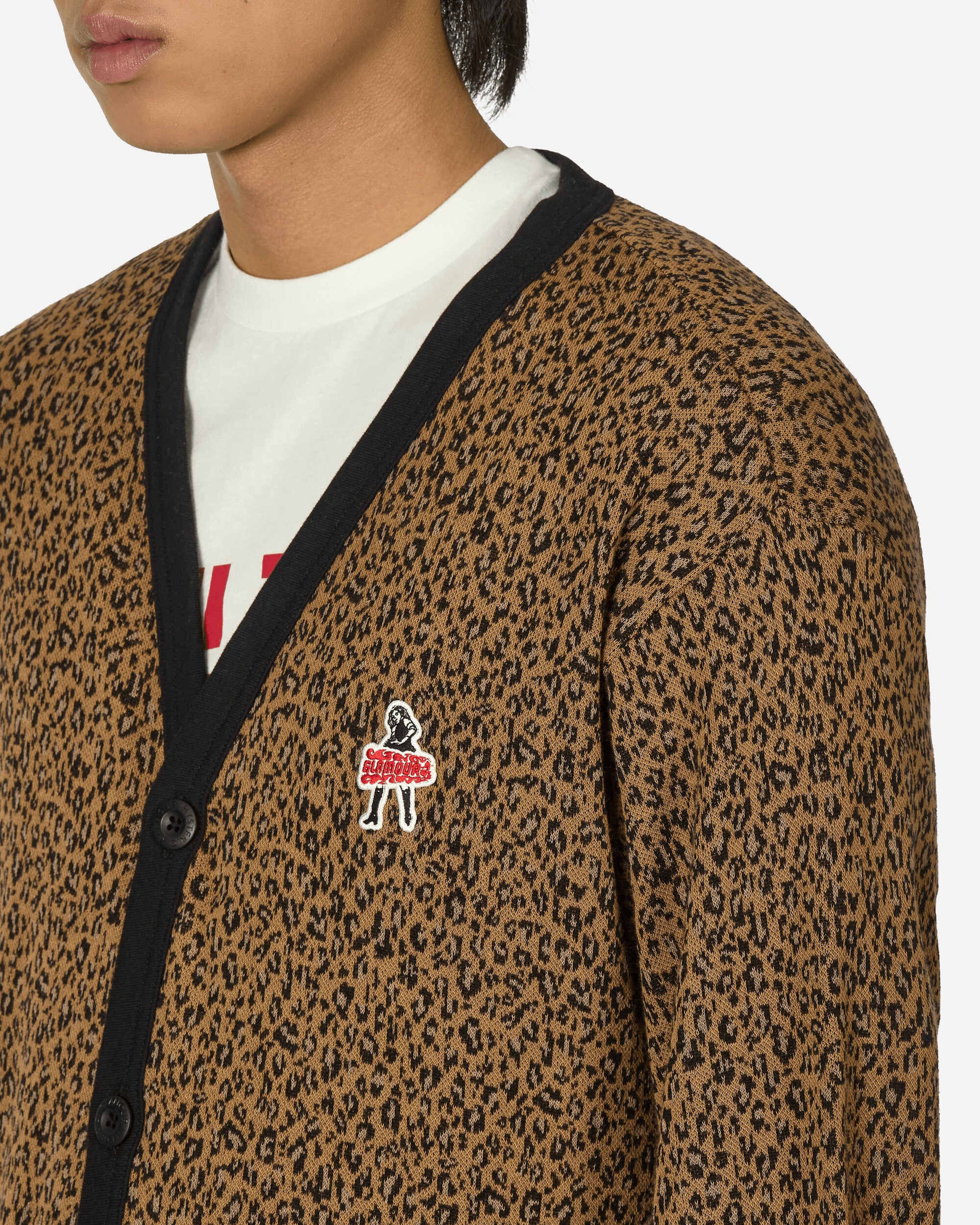 Hysteric Glamour Leopard Vixen Girl Beige Knitwears Cardigans 02241CD01 A