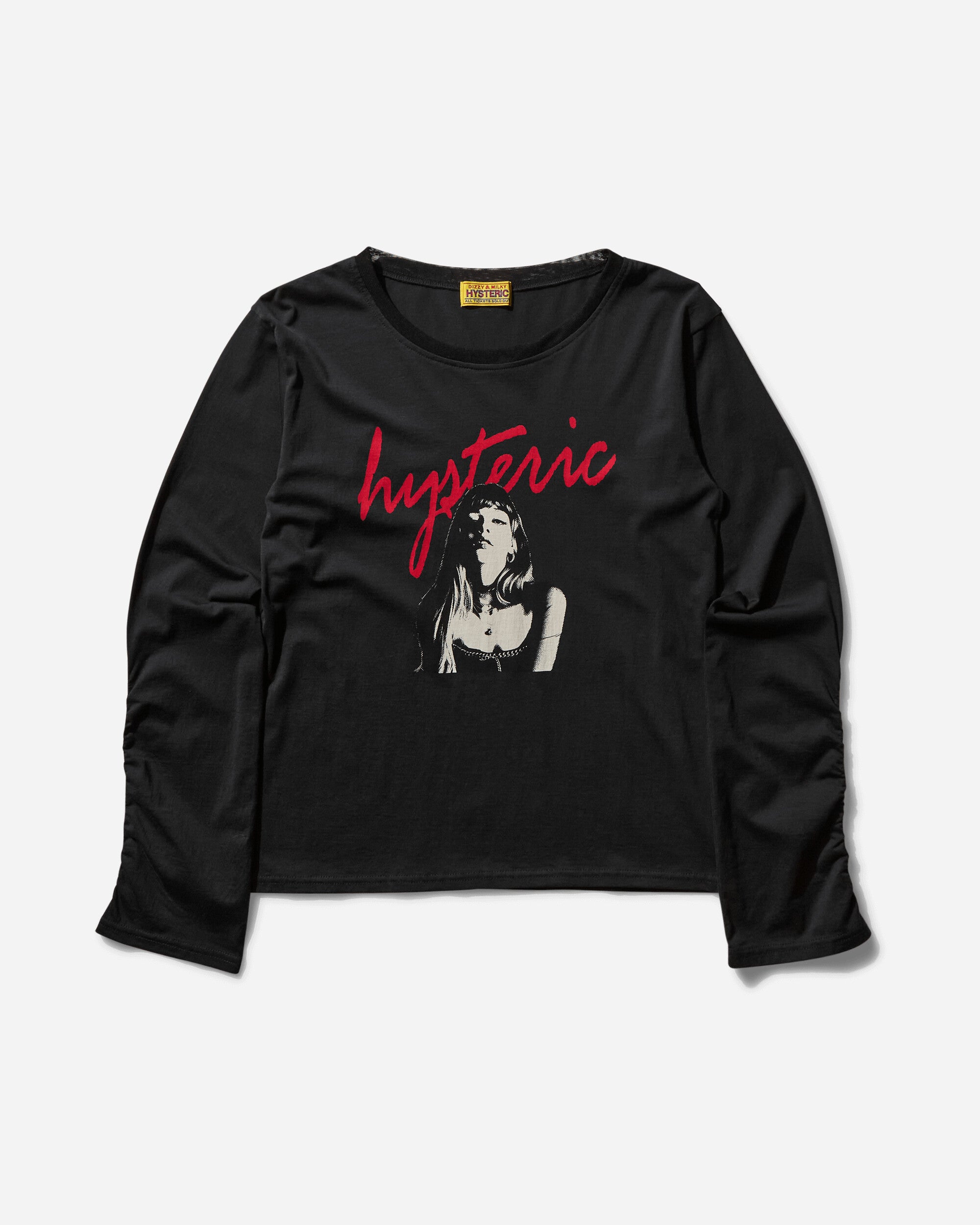 Hysteric Glamour Wmns Unlimited Girl Black T-Shirts Longsleeve CL109 C1