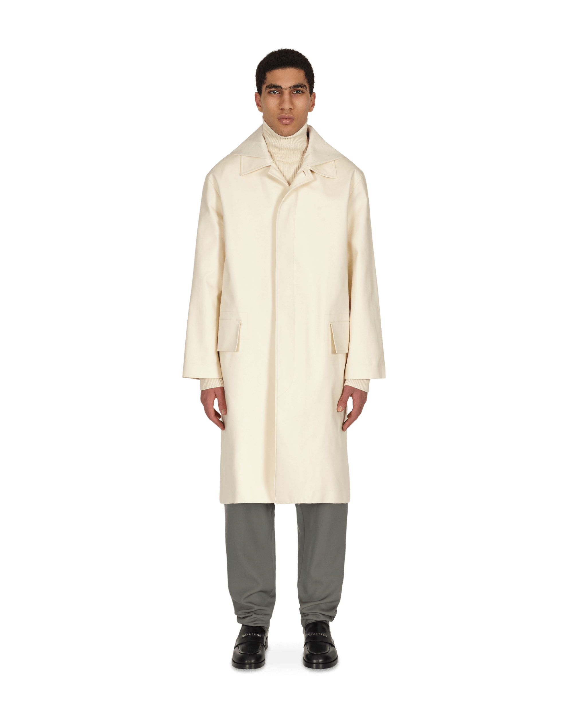 Jil Sander Sport Coat C 02 Detch Coll Cream White Coats and Jackets Coats JSMS430222-MS241600B 280