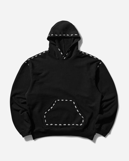 KAPITAL Swt Knit Marionette Hoodie Black Sweatshirts Hoodies EK-1677LC 1