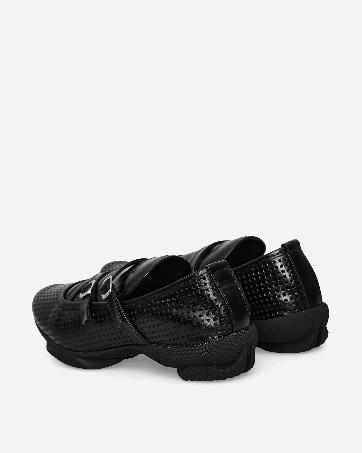 Kiko Kostadinov Wmns Sonia Buckled Loafer Perforated Black Classic Shoes Flat Shoes KKWSS25FT02 159