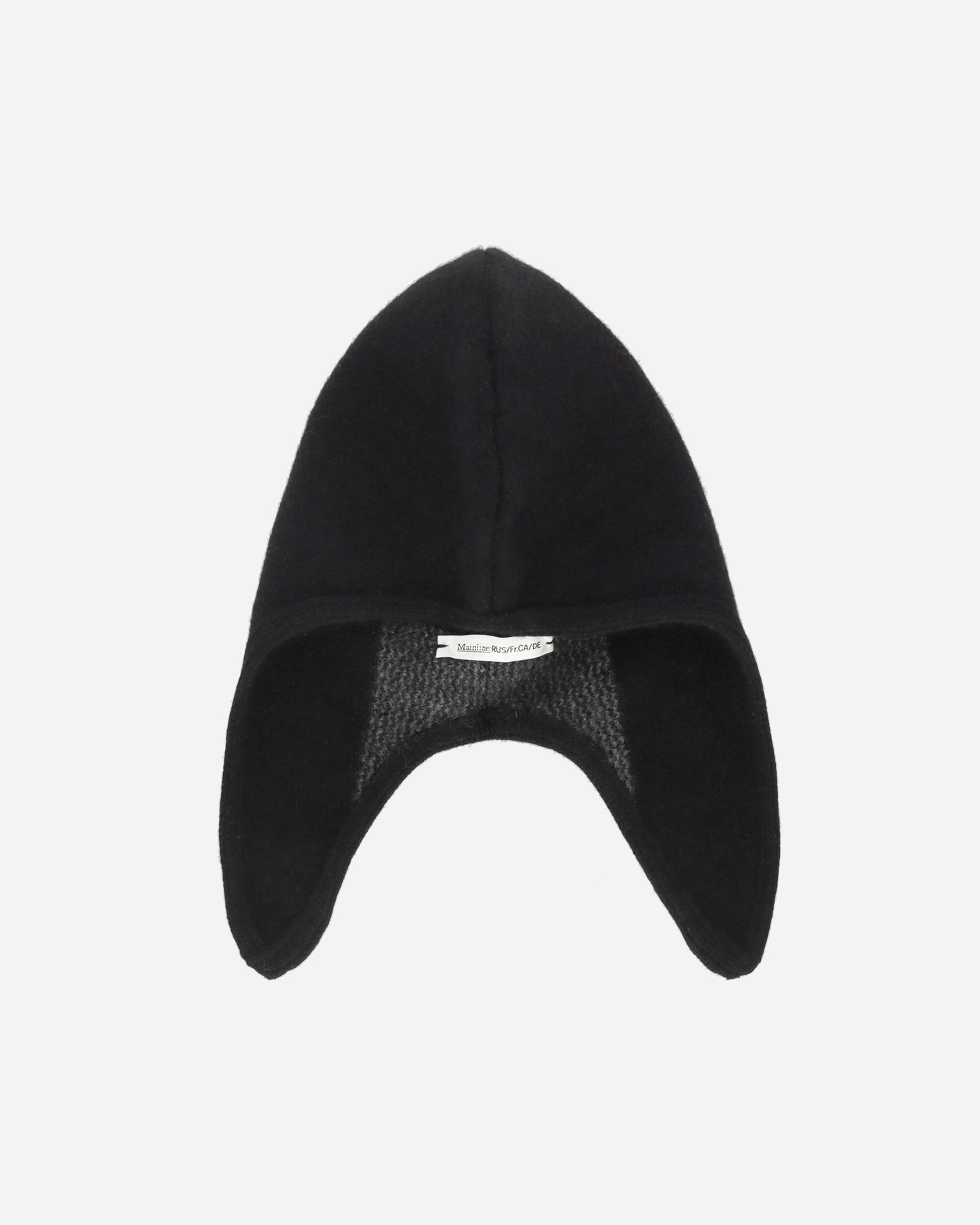 Mainline:RUS/Fr.CA/DE Wmns Knitted Helmet Hat With Logo Black Hats Beanies AW24HELMET HAT