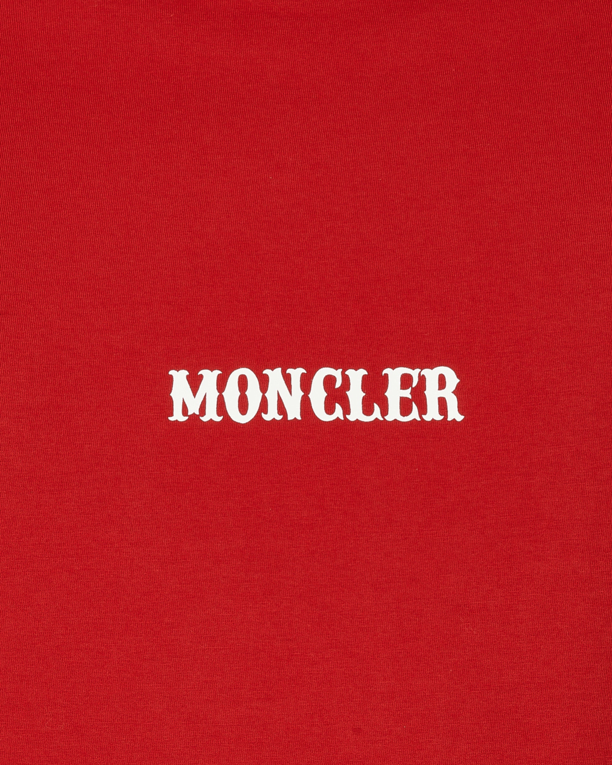 Moncler Genius T-Shirt Red T-Shirts Shortsleeve 8C00003M2353 45R