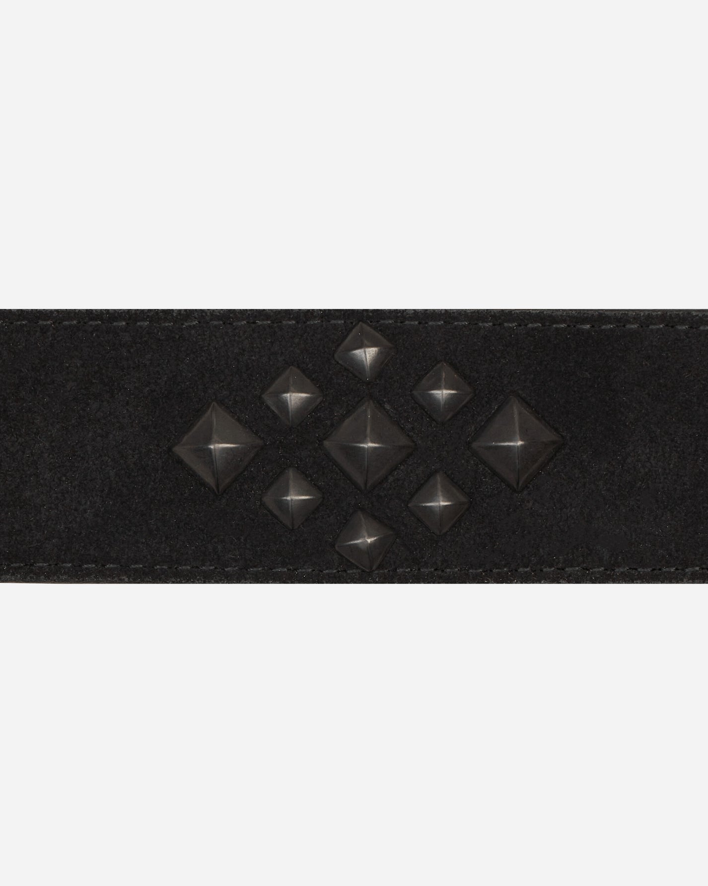 Needles Square Studs Belt - Suede Lthr. Black Belts Belt OT037 B