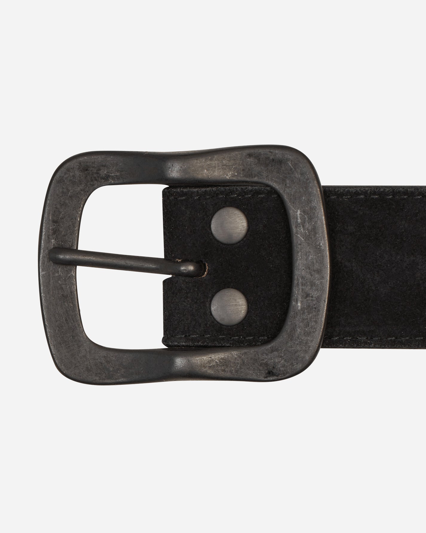 Needles Square Studs Belt - Suede Lthr. Black Belts Belt OT037 B