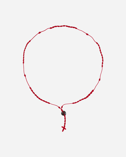 Neighborhood Cord Cross Necklace Red Jewellery Necklaces 241MYNH-AC02 RD