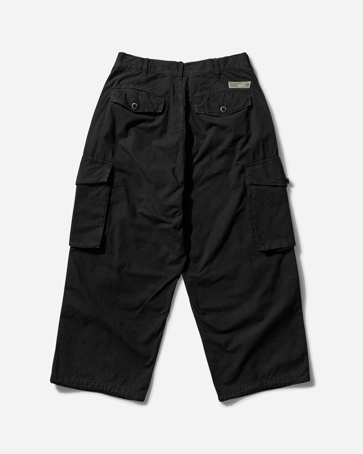 Neighborhood Wide Cargo Pants Black Pants Casual 242SPNH-PTM01 BK