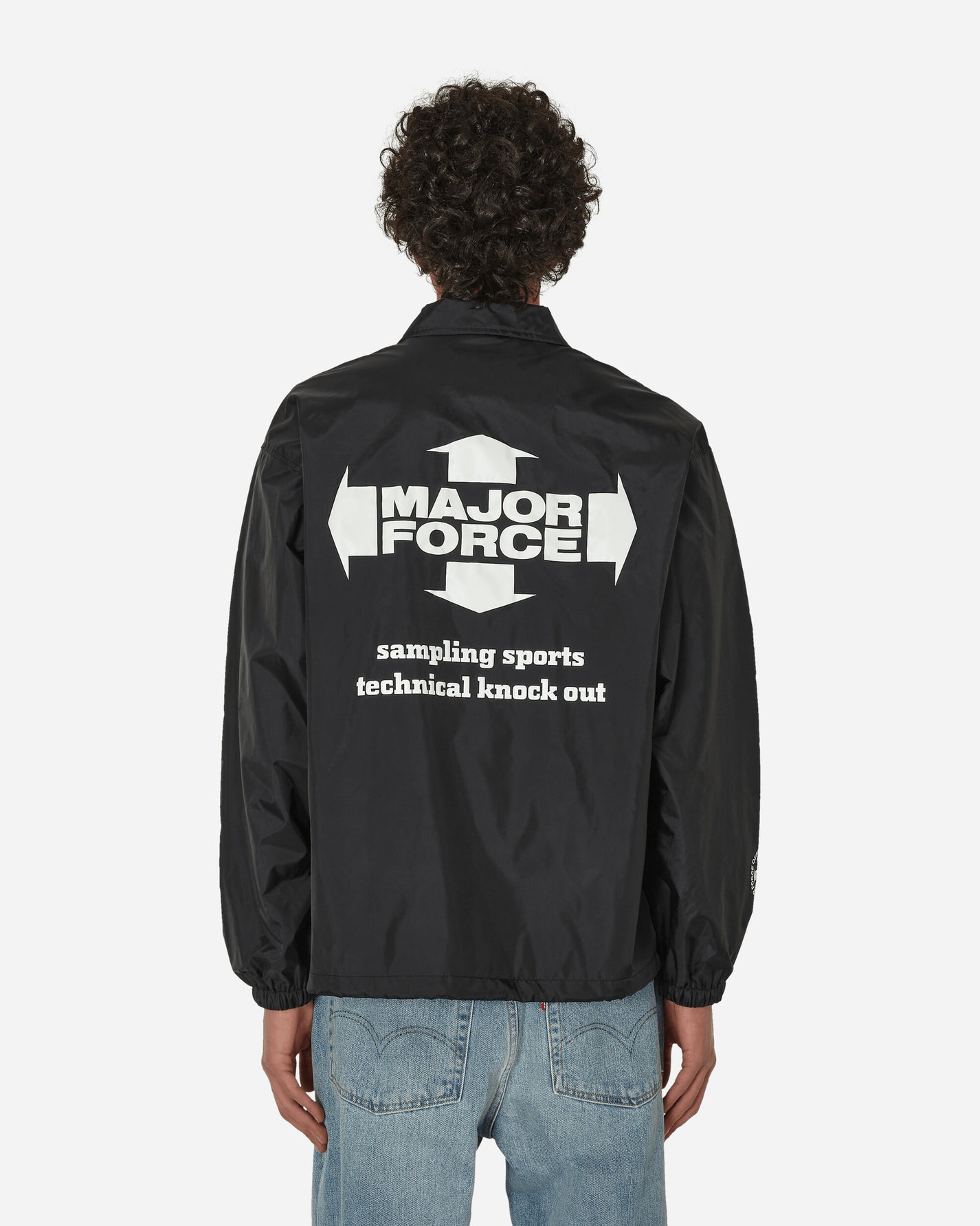 Neighborhood Nh × Majorforce . Windbreaker Jacket Black Coats and Jackets Windbreakers 232TSMFN-JKM01S BK