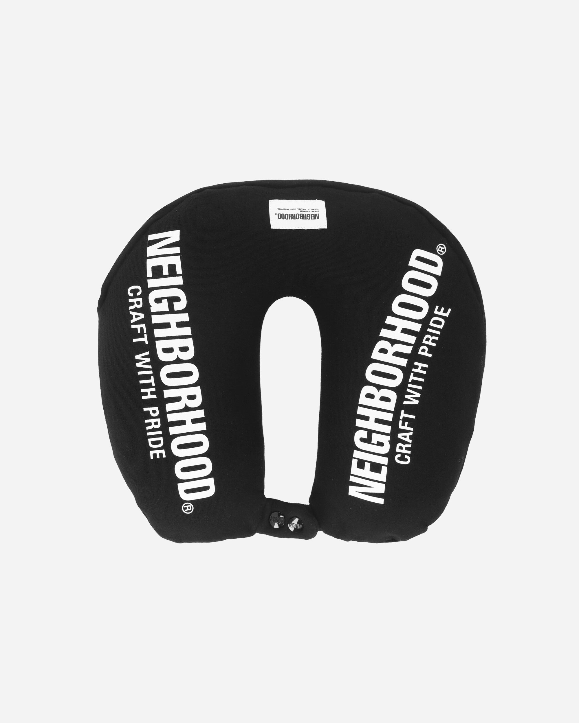 Neighborhood Logo Neck Pillow Black Home Decor Cushions 242MYNH-AC12 BK