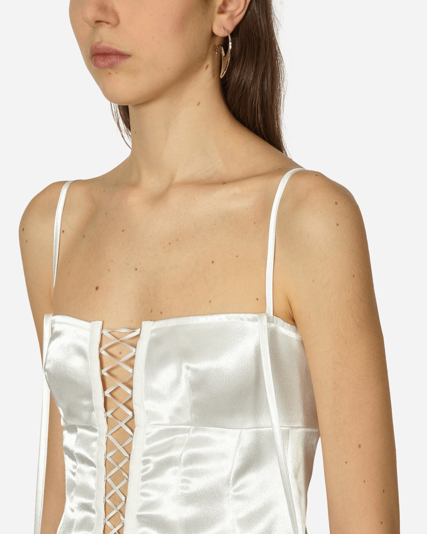 Nii Hai Wmns Diana Corset White T-Shirts Cropped TPS-DC WHT