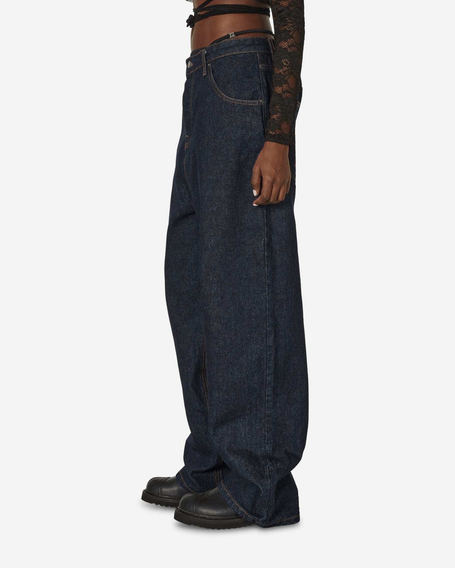 Nii Hai Wmns The Exclusive Baggy Jeans Indigo Pants Denim TRS-BDBJ-INDE INDE