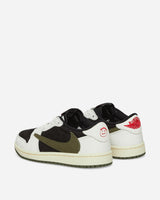 Nike Wmns Air Jordan 1 Low X Travis Scott Sail/University Red Sneakers Low DZ4137-106