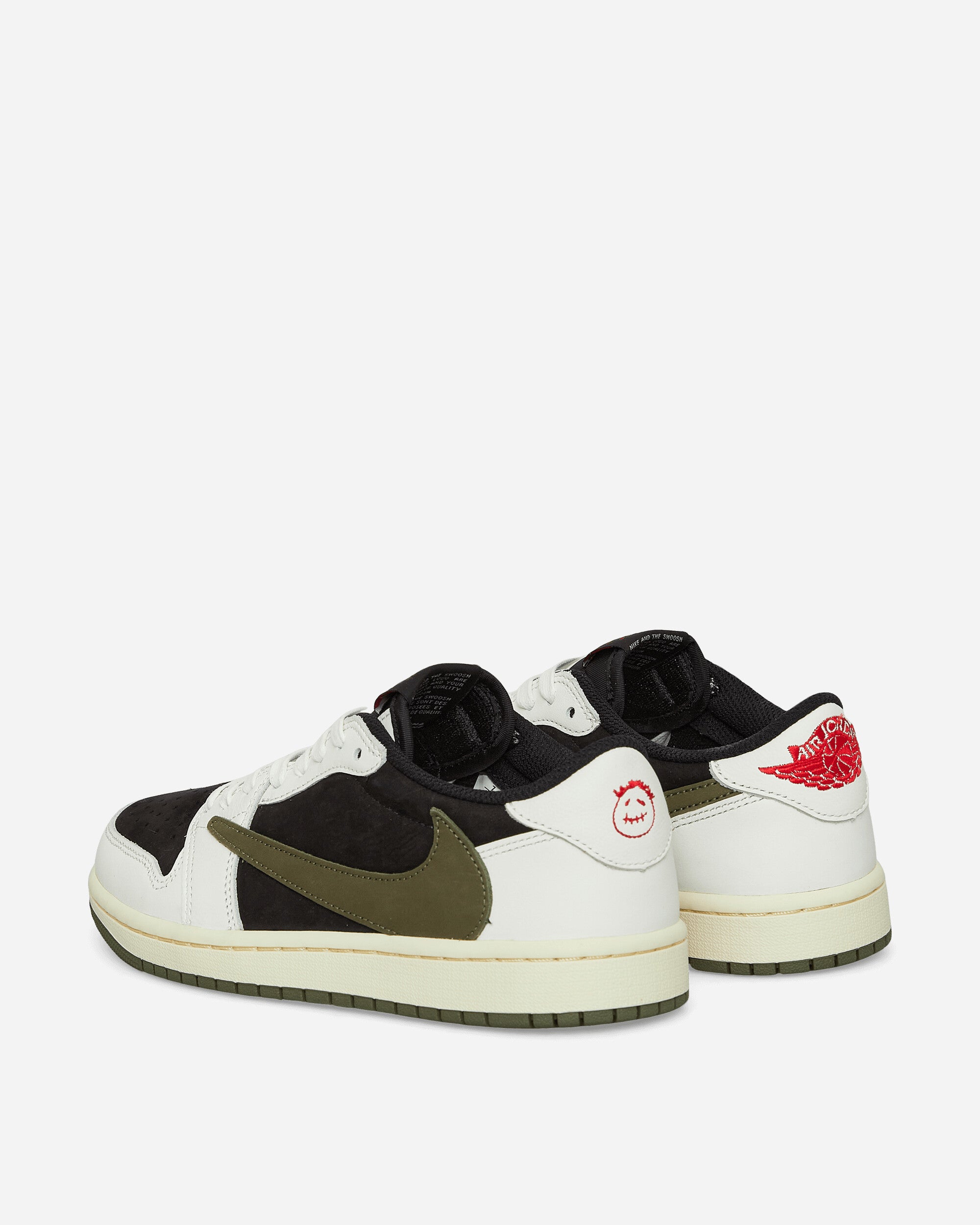 Nike Wmns Air Jordan 1 Low X Travis Scott Sail/University Red Sneakers Low DZ4137-106