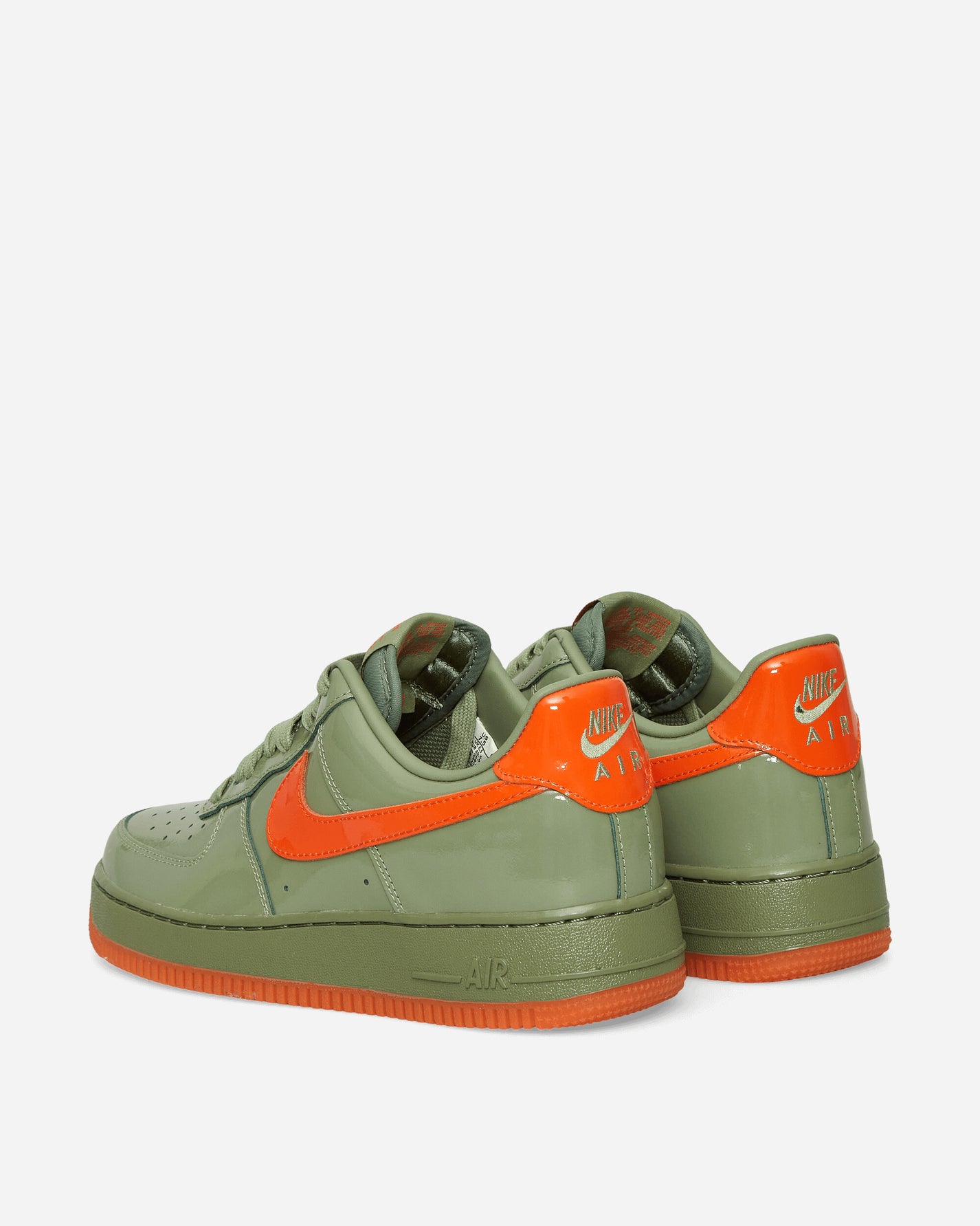 Nike Air Force 1 '07 Prm Oil Green/Orange Sneakers Mid HJ9118-386