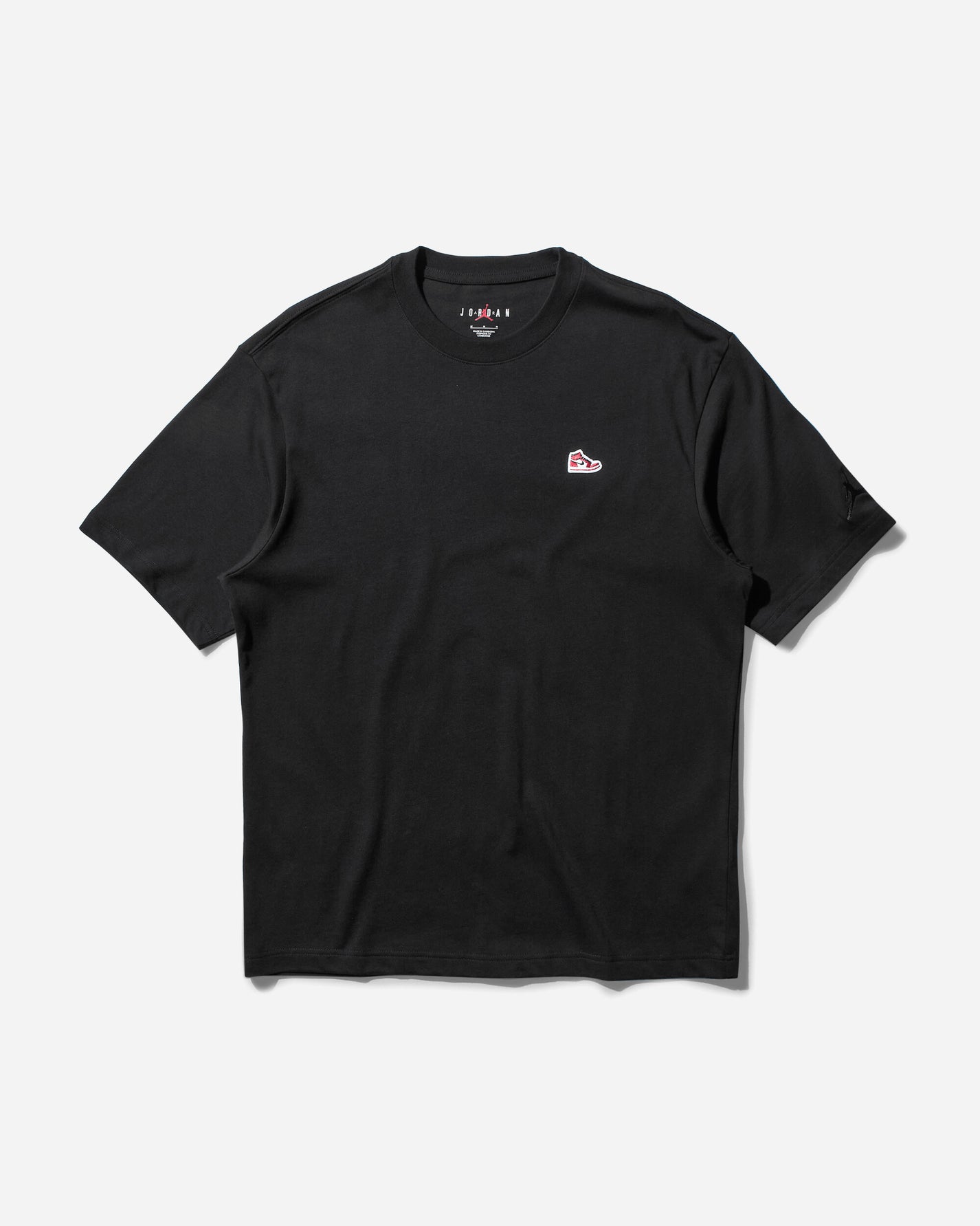 Nike Jordan M J Brand Snkr Ptch Ss Crew Black T-Shirts Shortsleeve FN5982-010