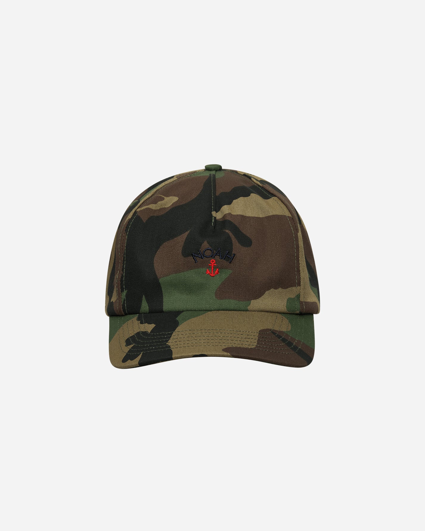 Noah Anchor Logo 5 Panel Camo Hats Caps H187SS25 CMO