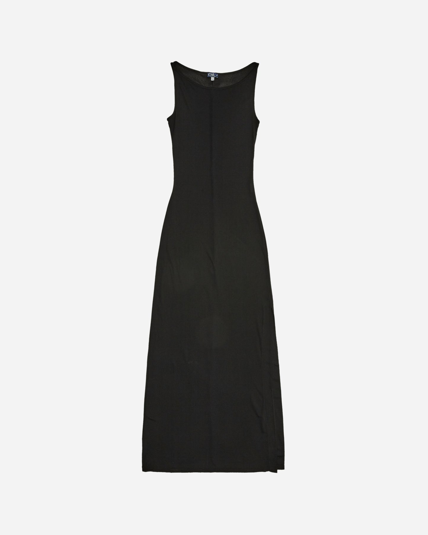 Pezze Vintage Wmns Byblos Black Long Dress With Split On The Front Black Dresses Dress Long 0472419 1