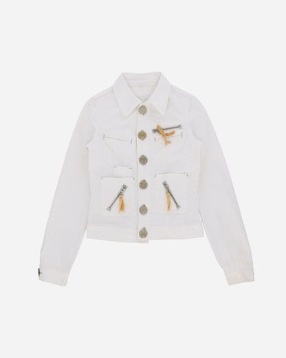 Pezze Vintage Wmns Phard Jacket From The 00S With Big Golden Buttons White Coats and Jackets Jackets 057243 1