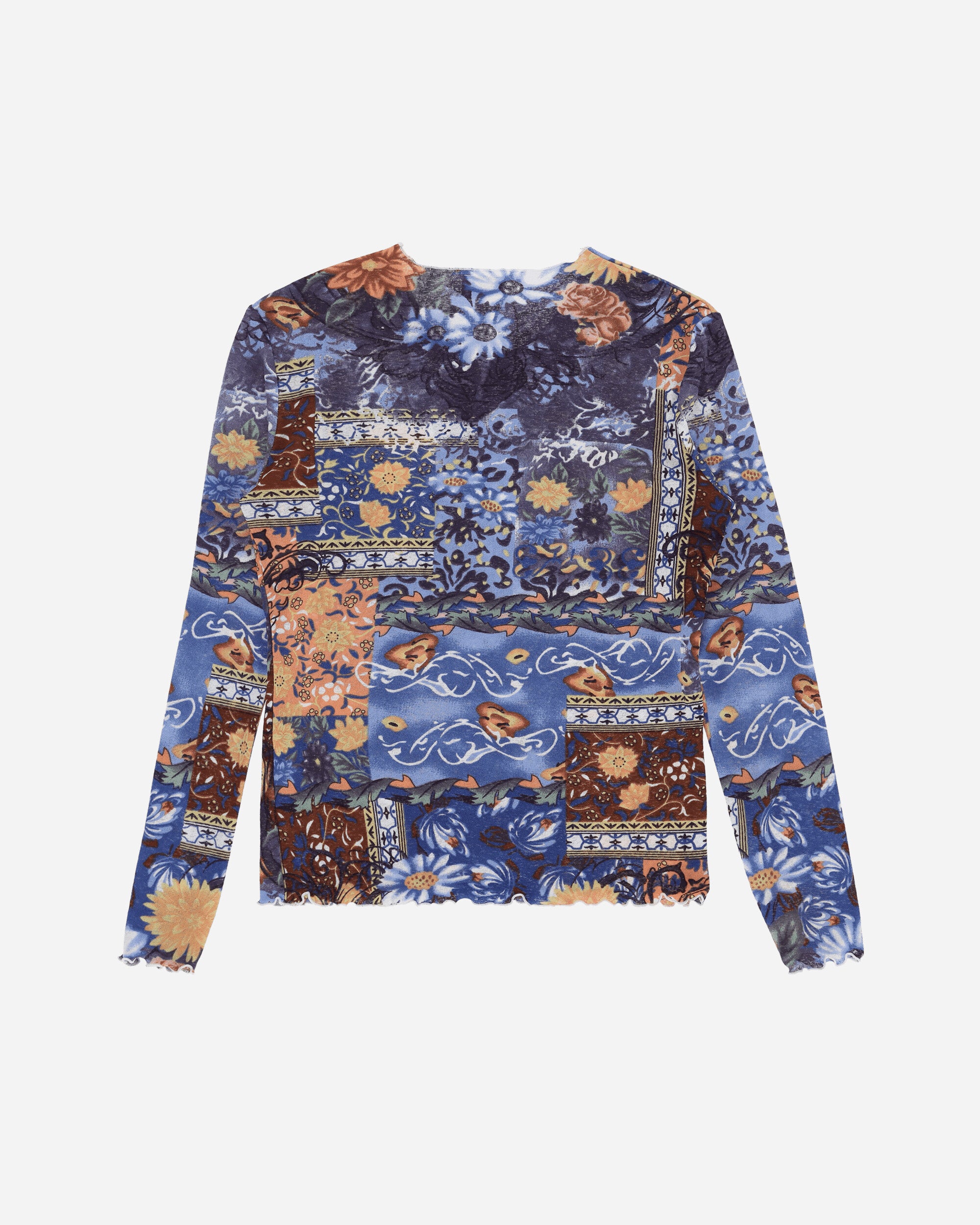 Pezze Vintage Wmns Pattern Long Sleeve Top From The 00S Multi T-Shirts Longsleeve 017248 1