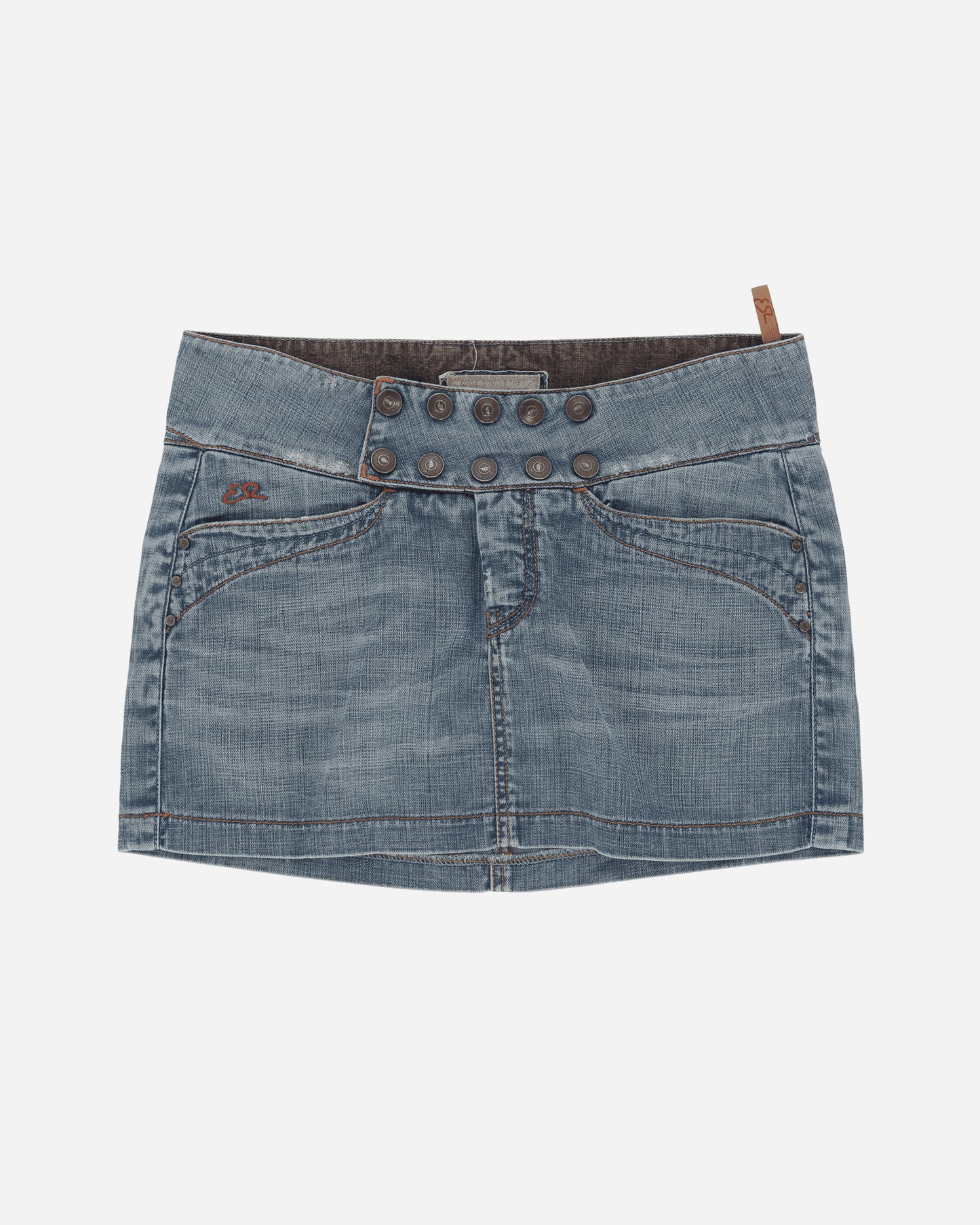 Pezze Vintage Wmns Essenza Denim Mini Skirt From The 00S Blue Skirts Mini 077245 1