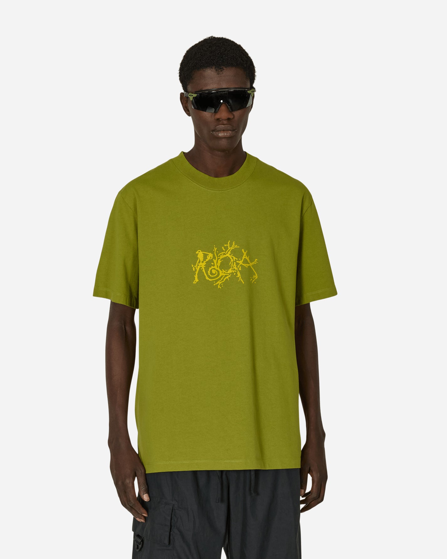 ROA Graphic Boxy Tee Cardamom T-Shirts Top RBMW0253JY21 GRN0033