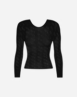 R & M Leathers Wmns Lust Top Black T-Shirts Longsleeve RMLTRB15 BLACK