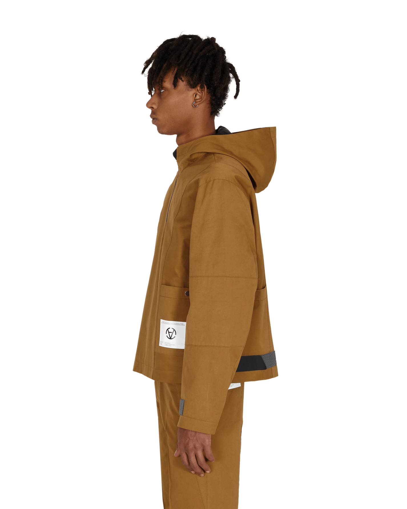 Slam Jam DIAGONAL YUMA ANORAK Brown Coats and Jackets Parka Jackets SJZMJK01FA01 BRW002