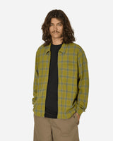 Stüssy Zip Shirt Twisted Yarn Plaid Green Shirts Overshirt 1110327 0401