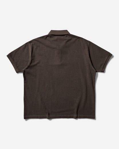 Stüssy Pique Polo Pig. Dyed Brown T-Shirts Polo 1140353 1001